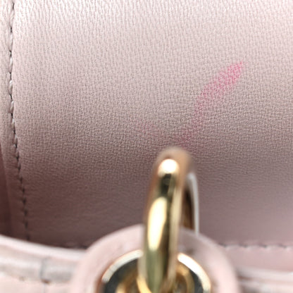 Christian Dior Lambskin Cannage Mini Lady Dior Rose Poudre 8 of 14