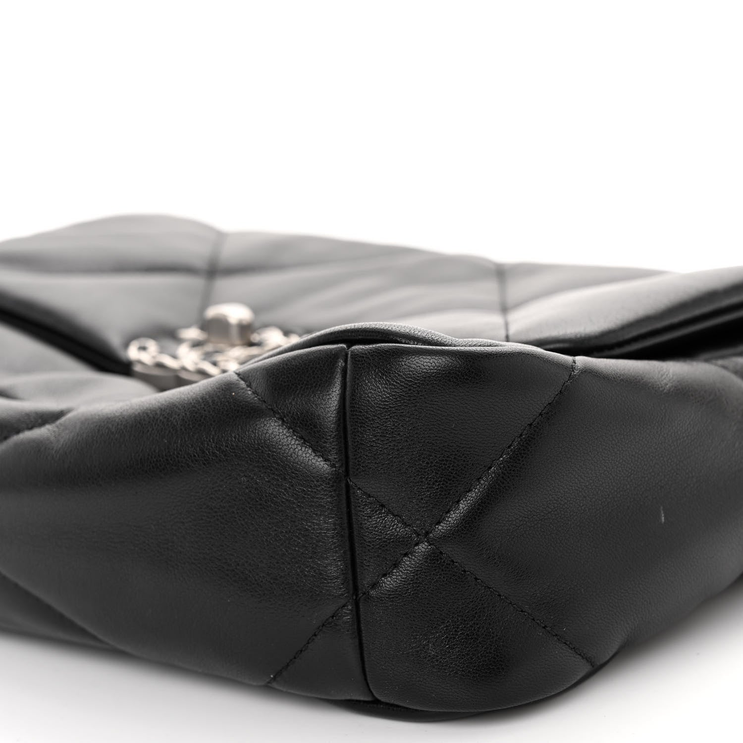 Chanel Lambskin Quilted Medium 19 Flap Black 10 of 11