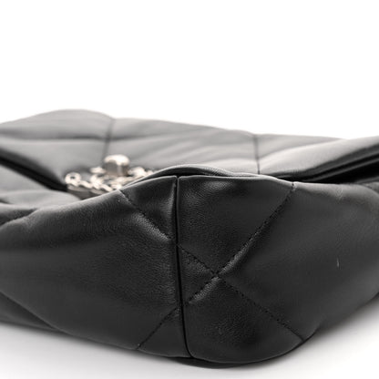 Chanel Lambskin Quilted Medium 19 Flap Black 10 of 11
