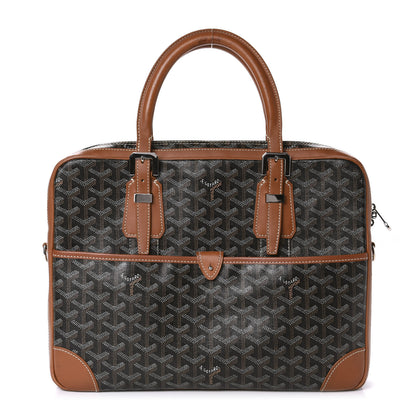 Goyard Goyardine Ambassade PM Briefcase Black Gold 1 of 13