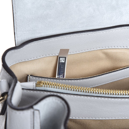 Chloe Calfskin Medium Faye Day Shoulder Bag Airy Grey 8 of 9