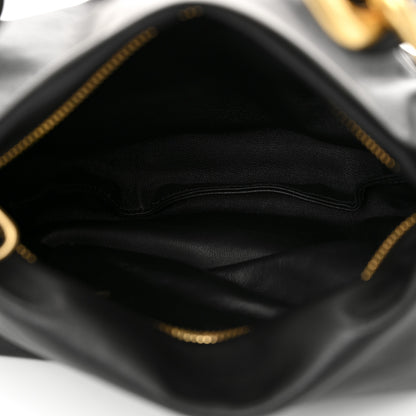Burberry Calfskin Small Swan Chain Shoulder Bag Black 5 of 9