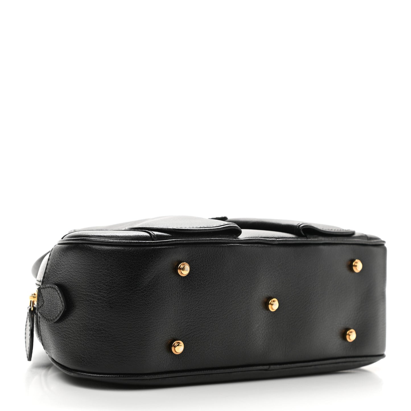 Calfskin Saddle Bowler Black