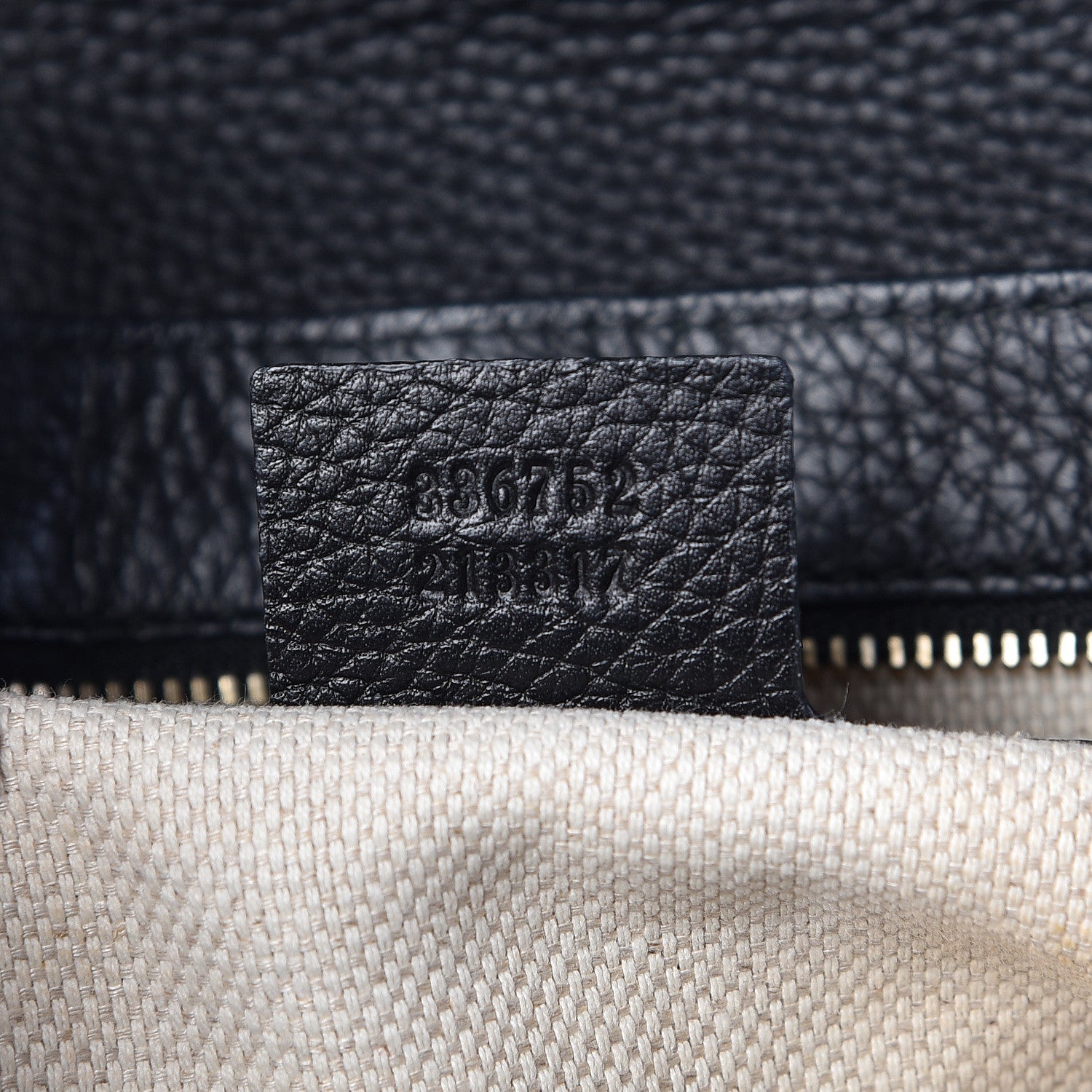 Gucci Pebbled Calfskin Medium Soho Flap Crossbody Black 7 of 9