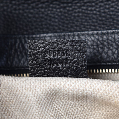 Gucci Pebbled Calfskin Medium Soho Flap Crossbody Black 7 of 9