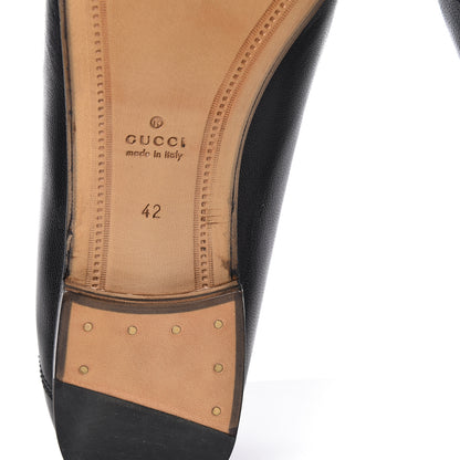 Gucci Lambskin Womens Brixton Horsebit Loafers 42 Black 9 of 10