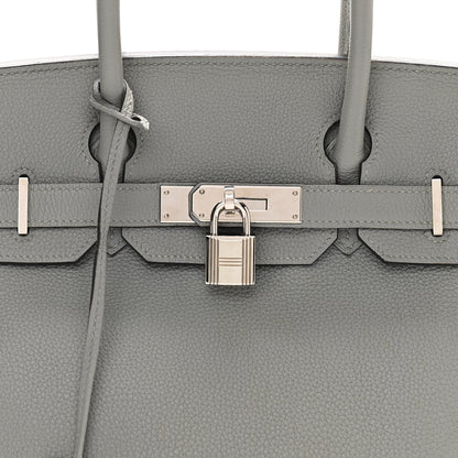 Hermes Togo Birkin 30 Gris Mouette 8 of 13