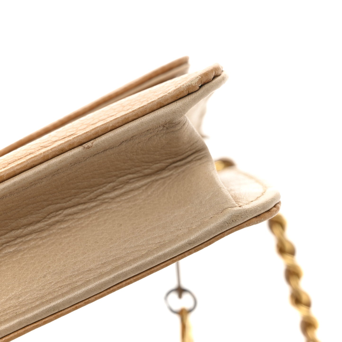 Caviar Timeless CC Wallet on Chain WOC Beige