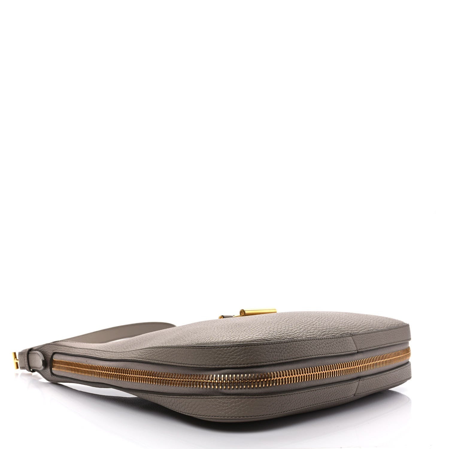 Tom Ford Grained Calfskin Tara Hobo Grey 4 of 10