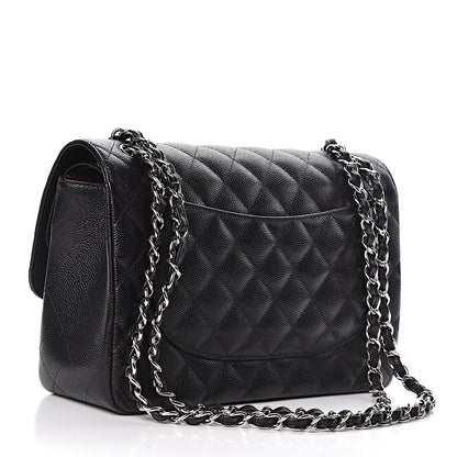 Chanel Caviar Quilted Jumbo Double Flap Black 3 of 10