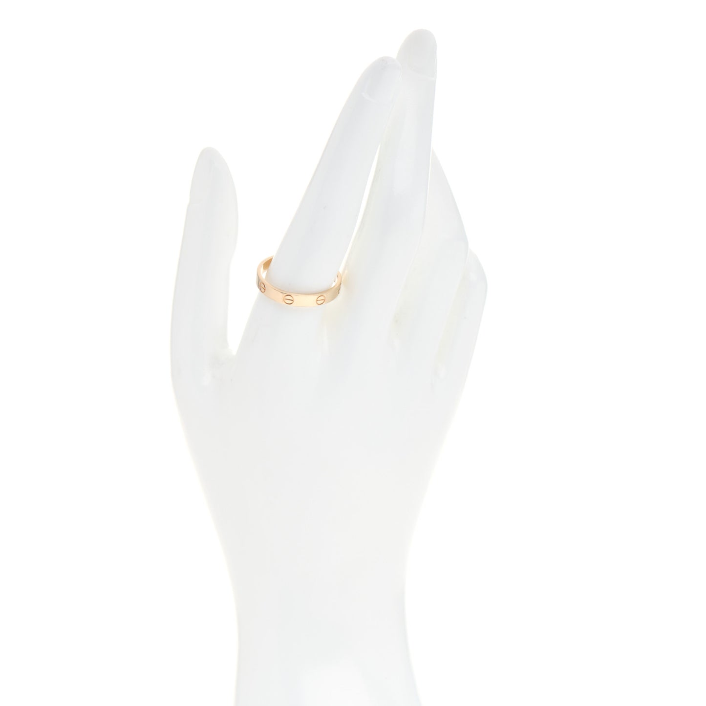 18K Yellow Gold 3.5mm LOVE Wedding Band Ring 63 10.5