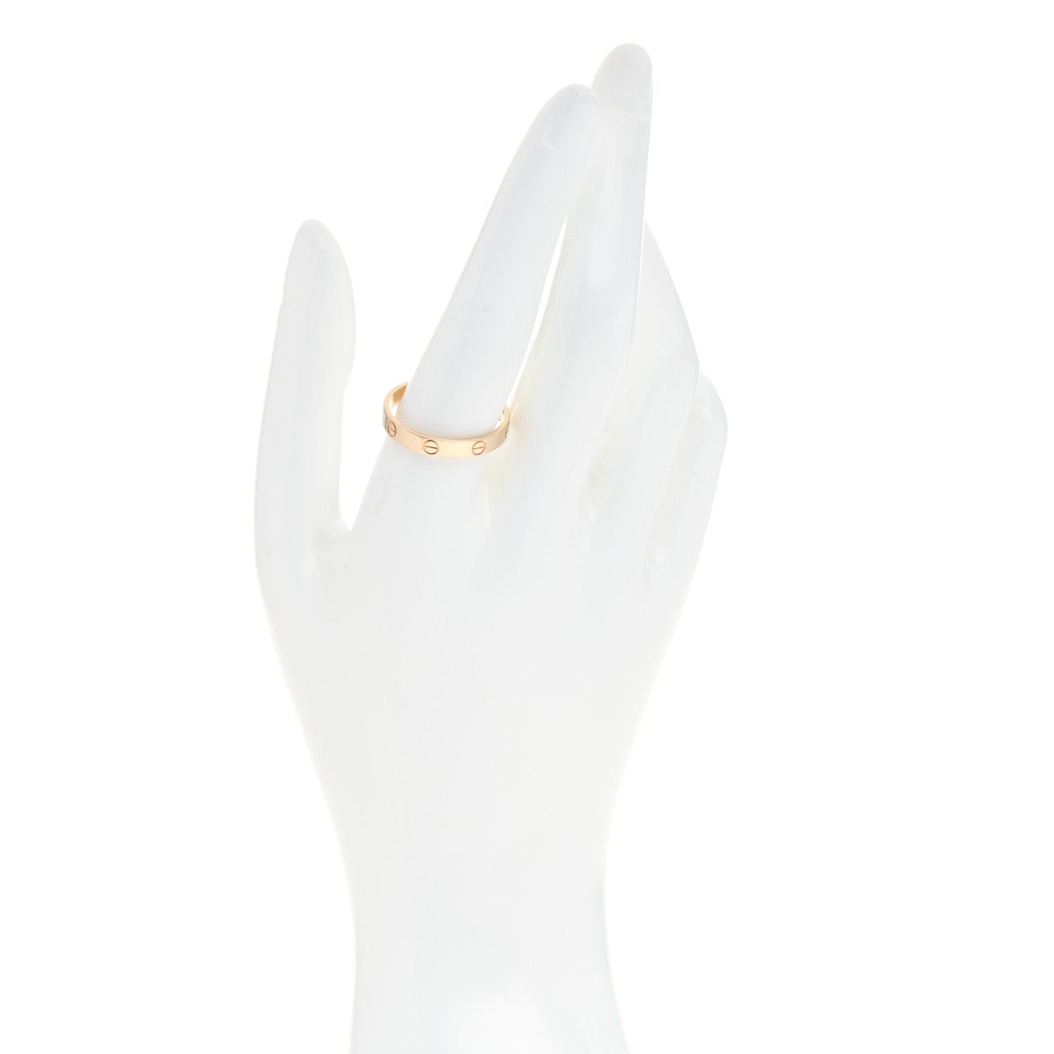 Cartier 18K Yellow Gold 3.5mm LOVE Wedding Band Ring 63 10.5 2 of 4