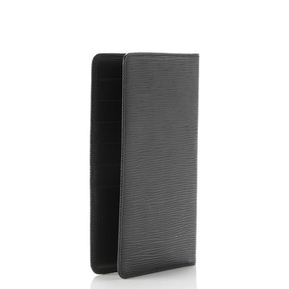 Louis Vuitton Epi Checkbook Card Holder Black 3 of 7
