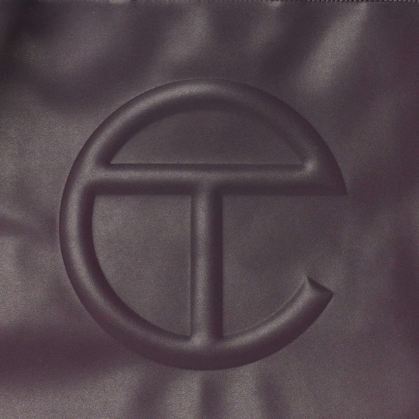 Vegan Leather Large Shopping Bag Eggplant