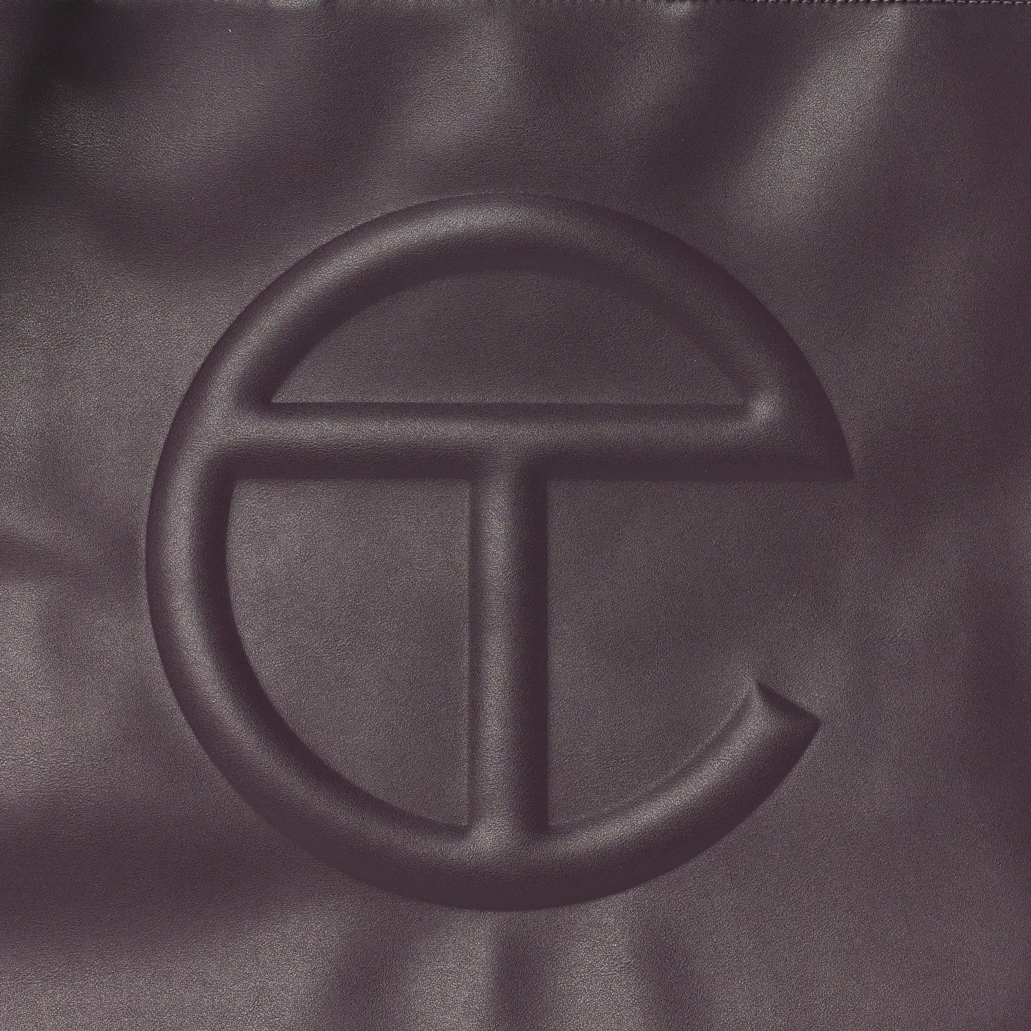 Telfar Vegan Leather Large Shopping Bag Eggplant 7 of 9