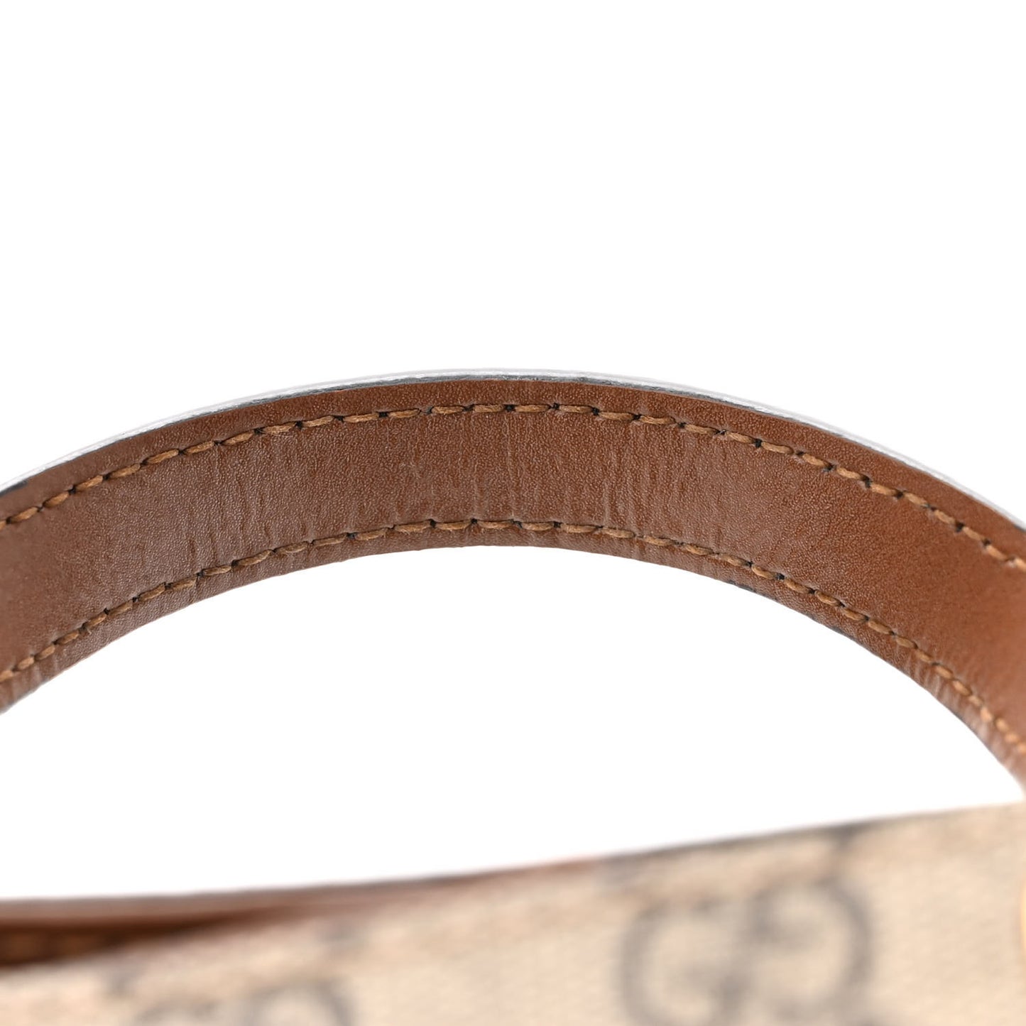 Soft GG Supreme Monogram Small Crossbody Tote Beige Cuir
