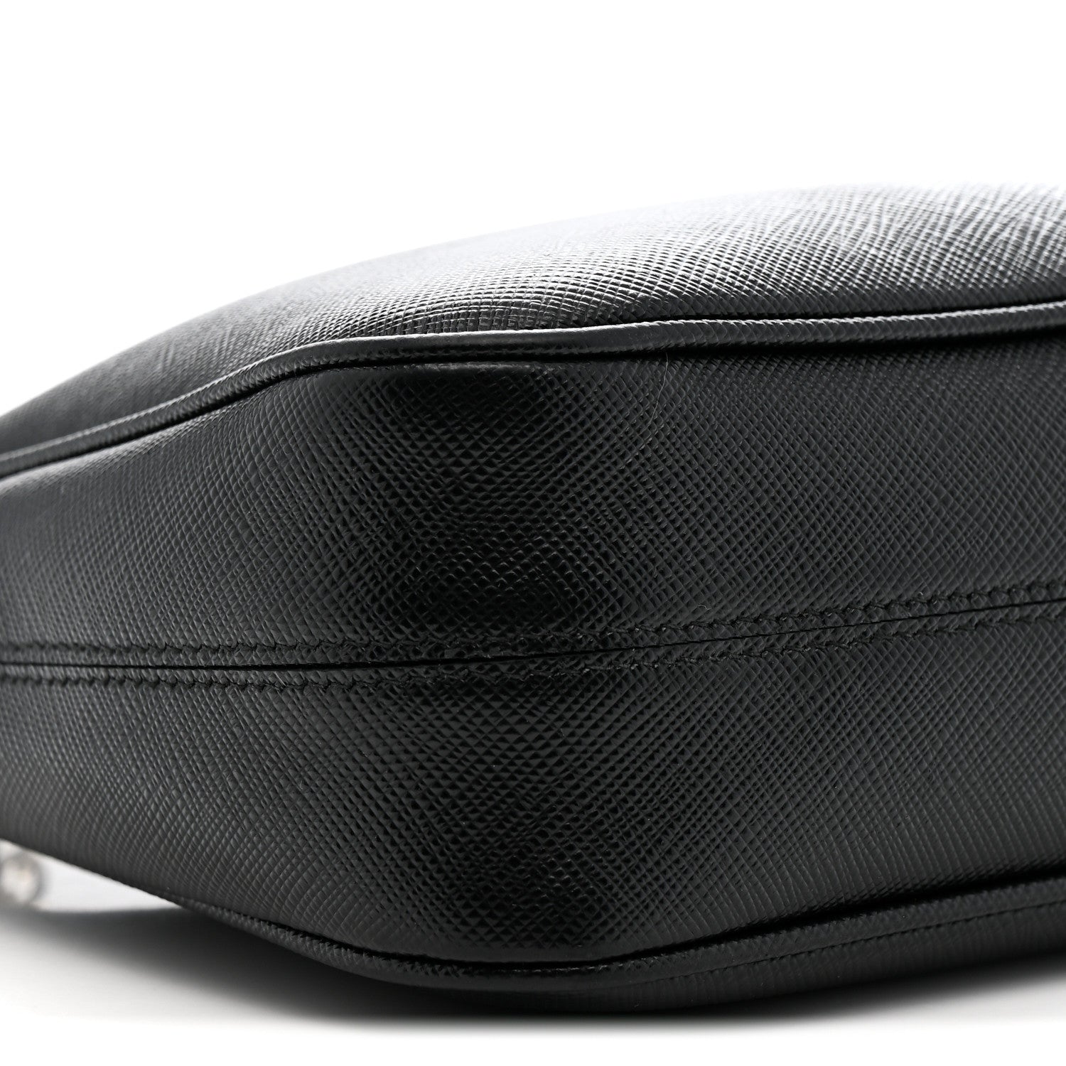 Prada Saffiano Lux Re-Edition 2005 Shoulder Bag Black 9 of 10