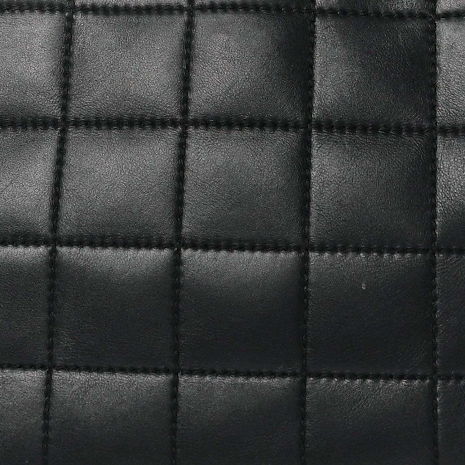 Chanel Calfskin Stitched Chocolate Bar Shopping Tote Black 8 of 12