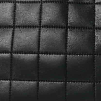Chanel Calfskin Stitched Chocolate Bar Shopping Tote Black 8 of 12
