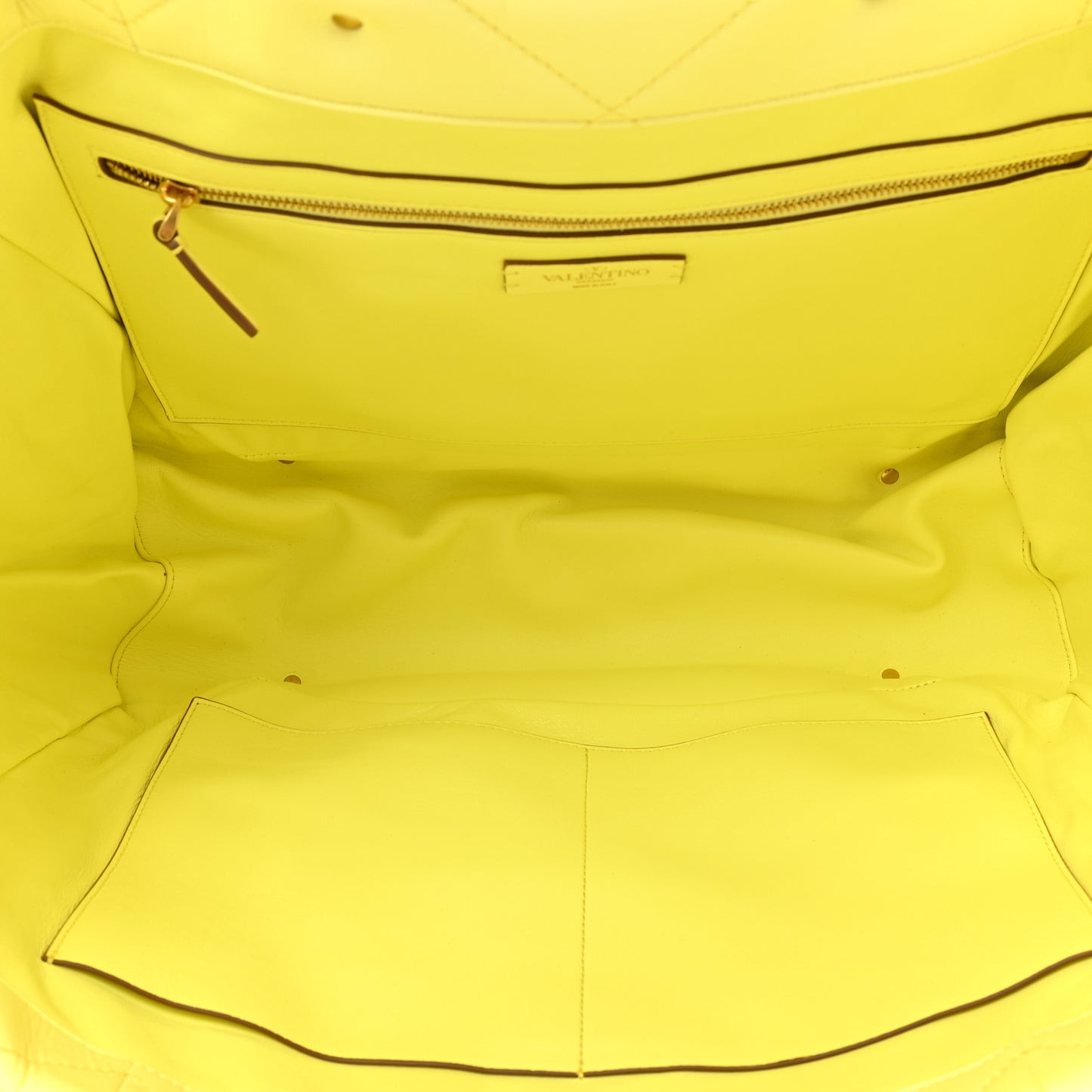 Nappa Medium Roman Stud Tote Lime Sorbet