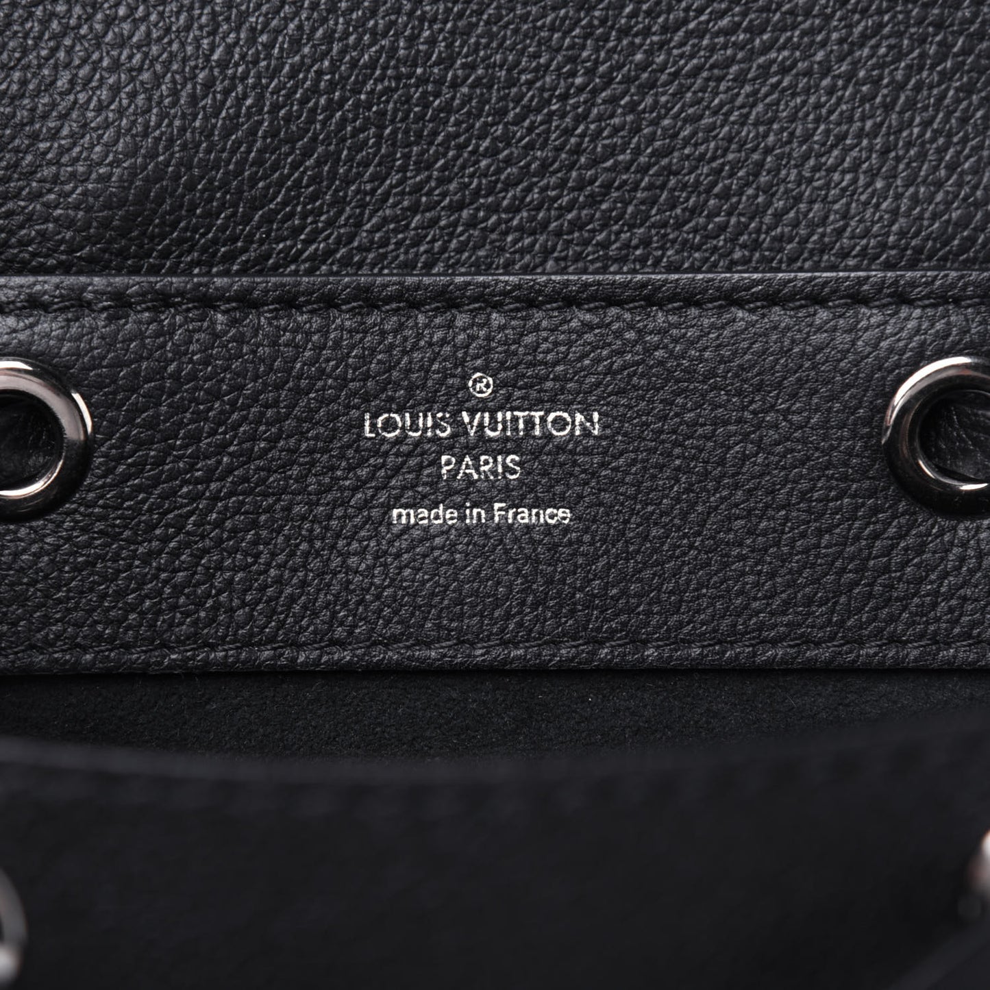 Calfskin Lockme Mini Backpack Black