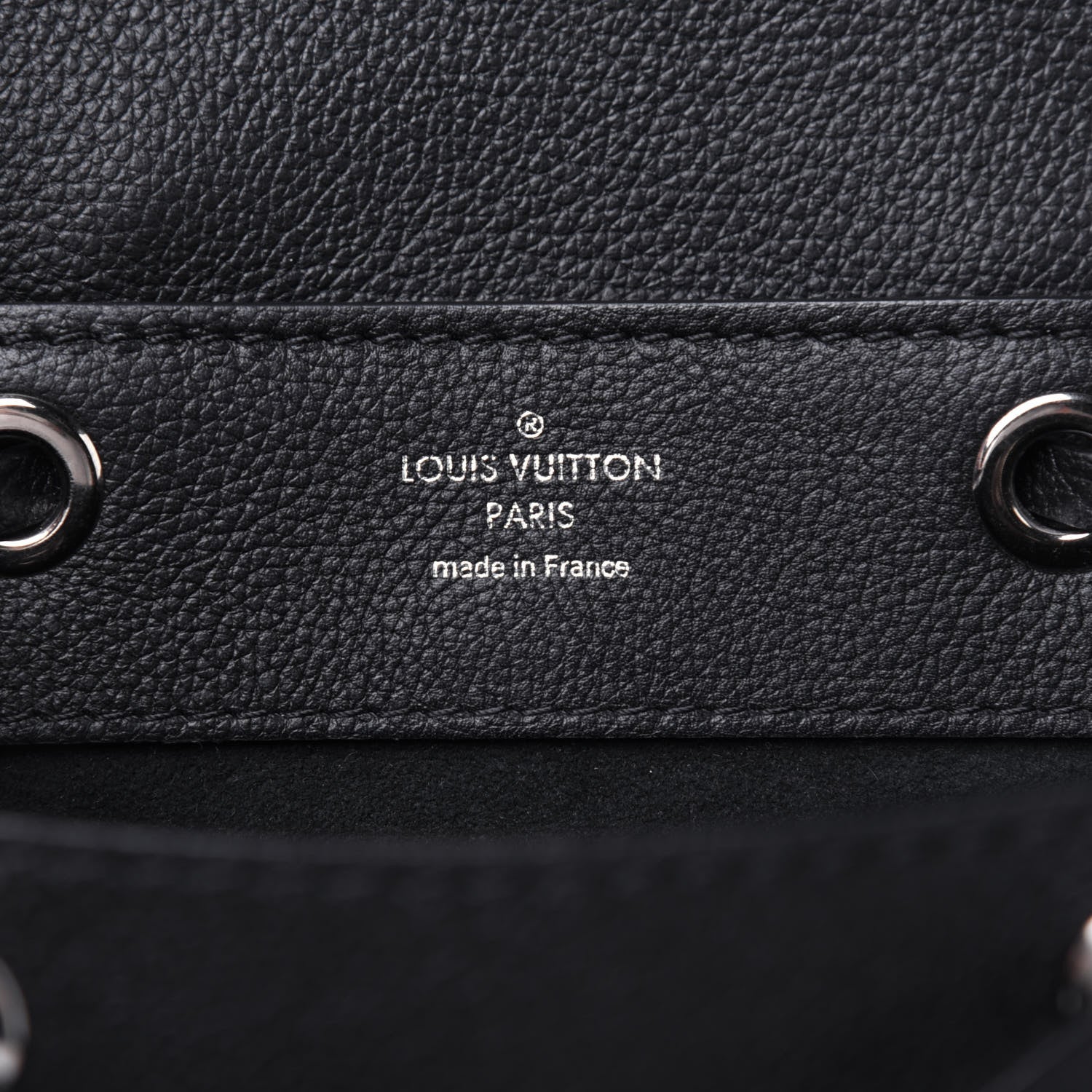 Louis Vuitton Calfskin Lockme Mini Backpack Black 6 of 14
