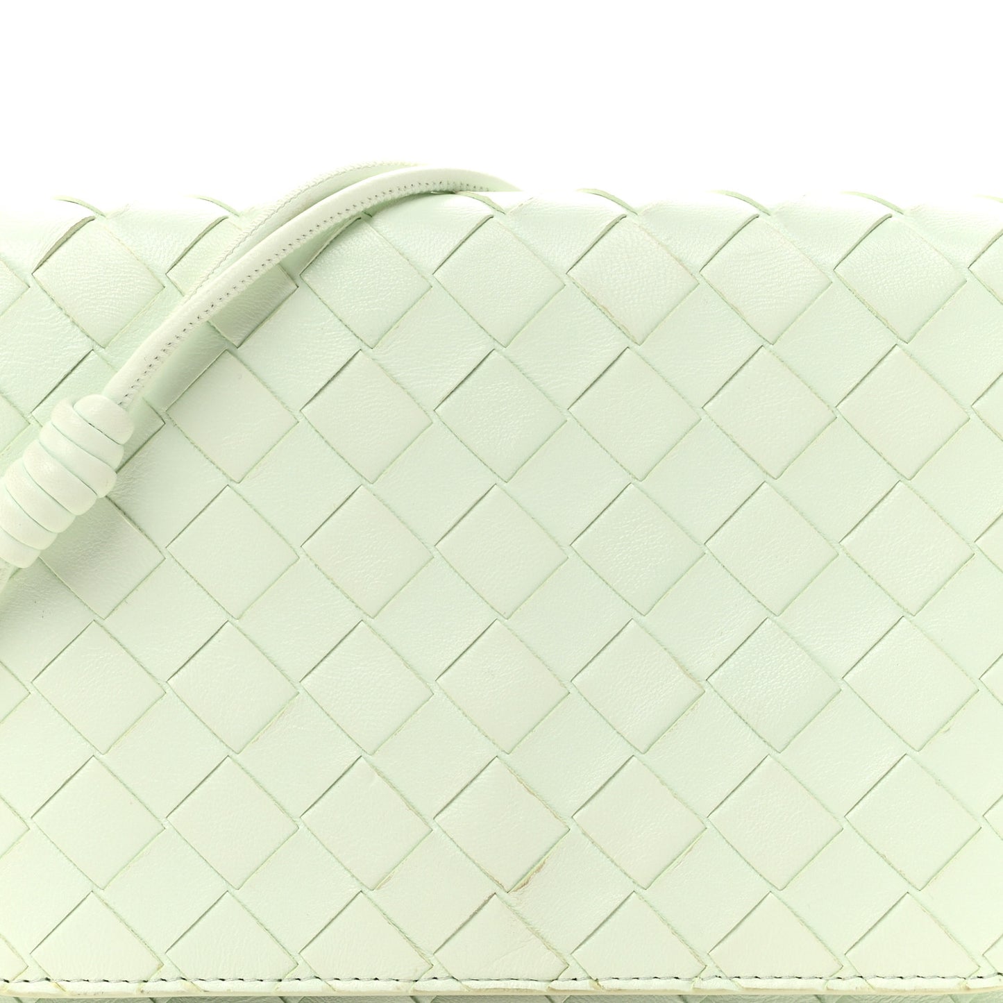 Nappa Intrecciato Mini Crossbody Bag Glacier