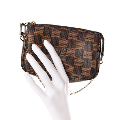 Louis Vuitton Damier Ebene Mini Pochette Accessories 2 of 9