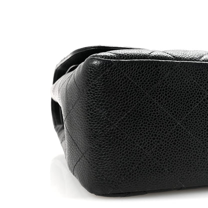 Chanel Caviar Quilted Jumbo Double Flap Black 9 of 10