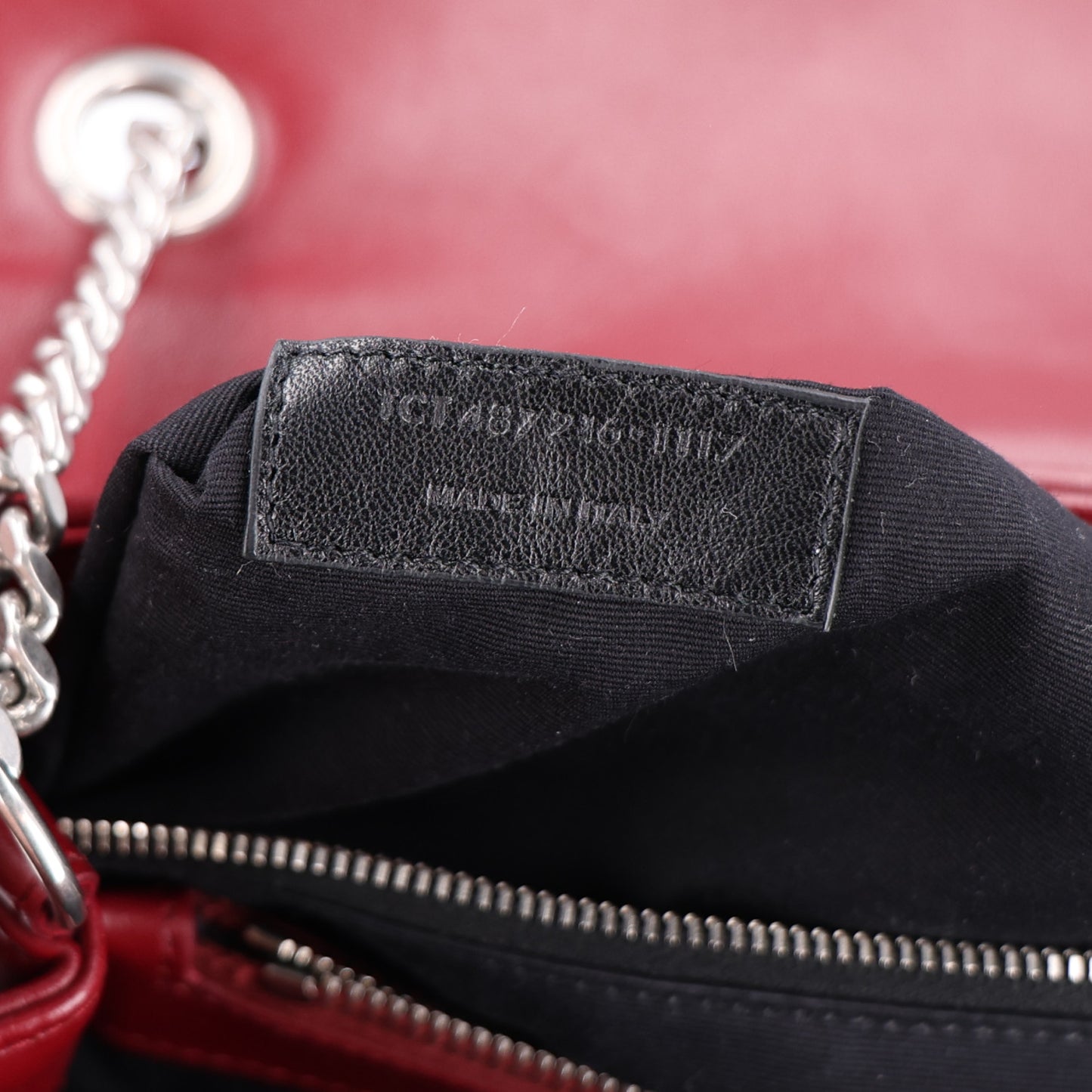 Calfskin Y Quilted Monogram Medium Loulou Chain Satchel Palissandre