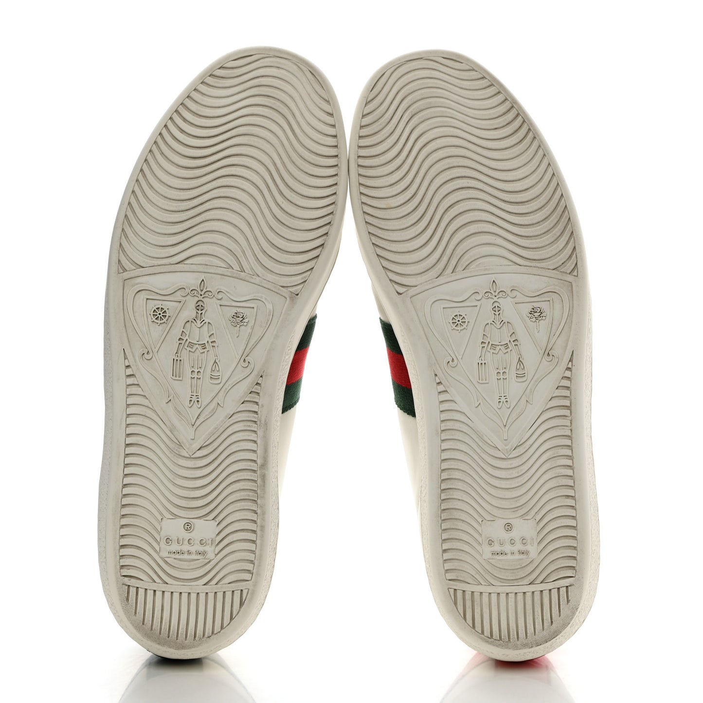 Calfskin Ayers Bee Embroidered Womens Ace Sneakers 39.5 White Green