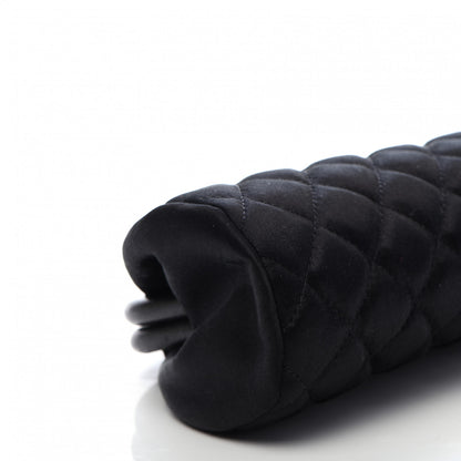 Chanel Satin Quilted Timeless Clutch Black 8 of 9