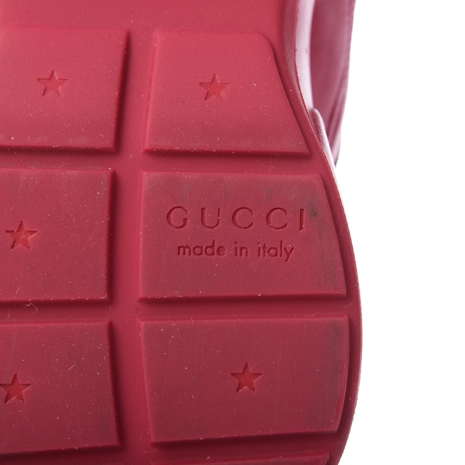 Gucci Calfskin Logo Mens Rhyton Sneakers 7 Box Pink 8 of 8