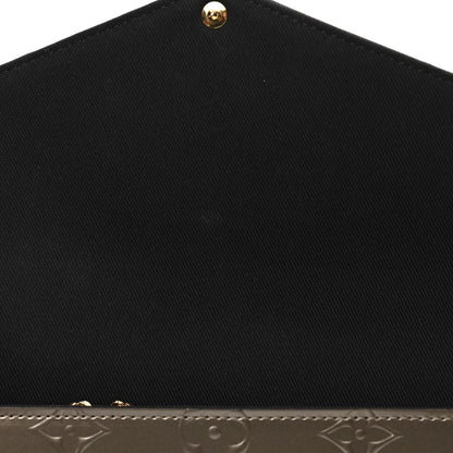 Louis Vuitton Vernis Felicie Pochette Chain Wallet Champagne Metallise 13 of 13