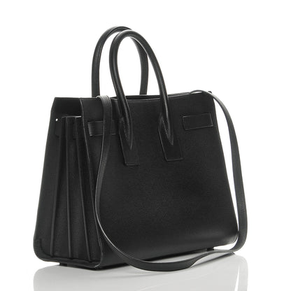 Saint Laurent Grained Calfskin Small Sac De Jour Black 4 of 9