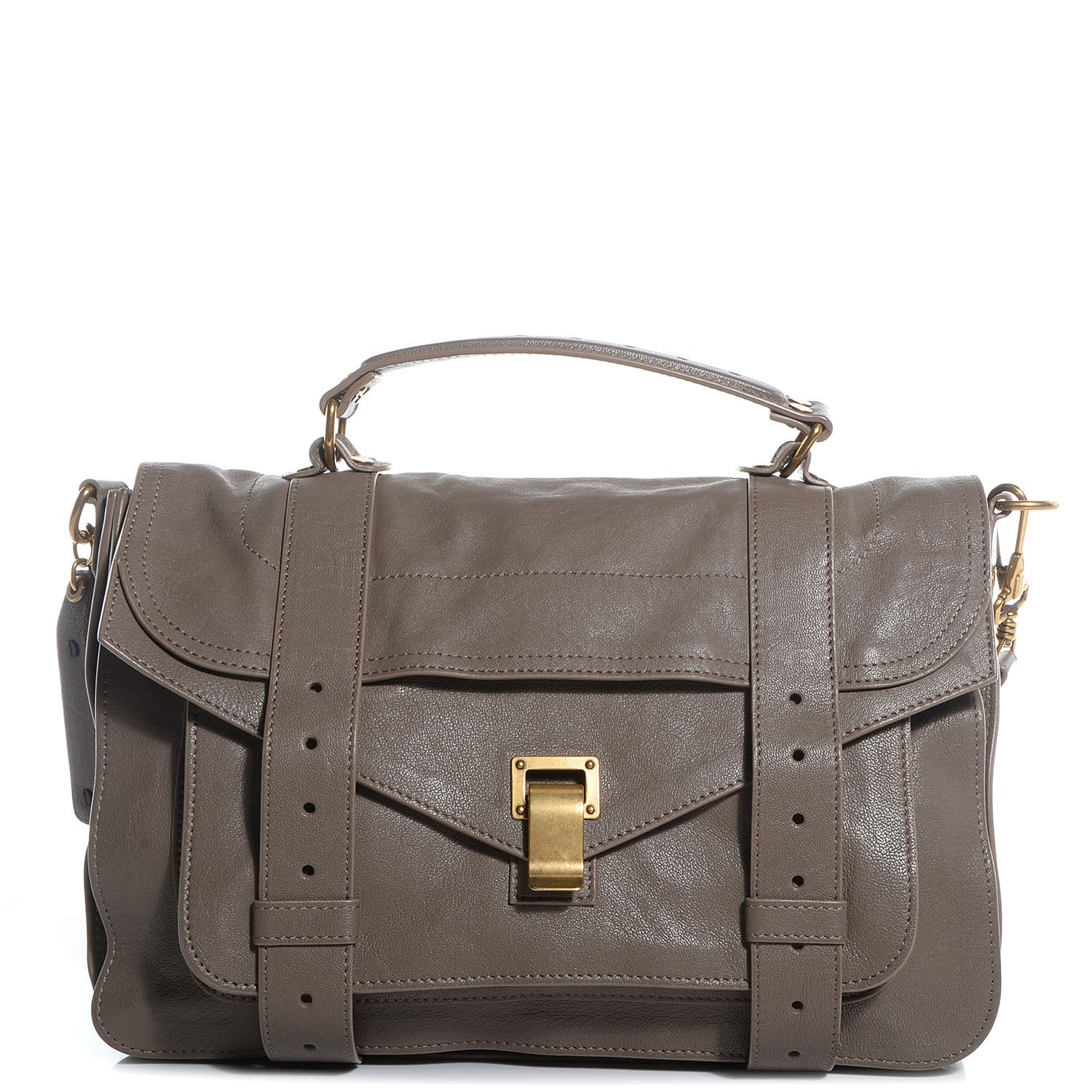Proenza Schouler Lambskin PS1 Medium Satchel Smoke 1 of 14