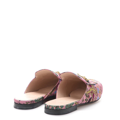 Gucci X DISNEY Jacquard Japanese Donald Duck Womens Princetown Slippers 38.5 Pink Black 4 of 10
