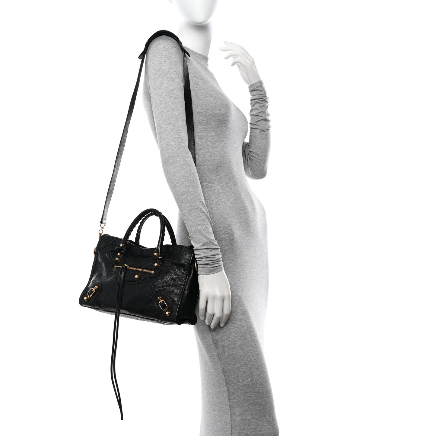 Agneau Classic Gold Hardware S City Black