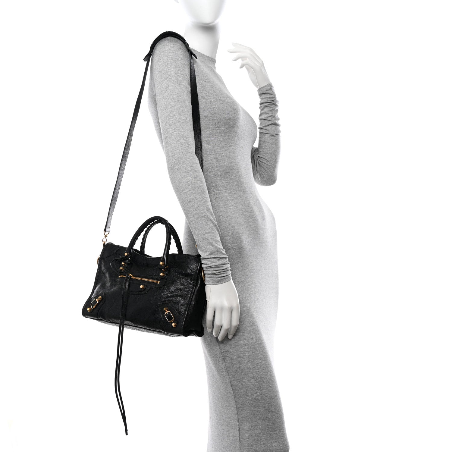 Balenciaga Agneau Classic Gold Hardware S City Black 3 of 10
