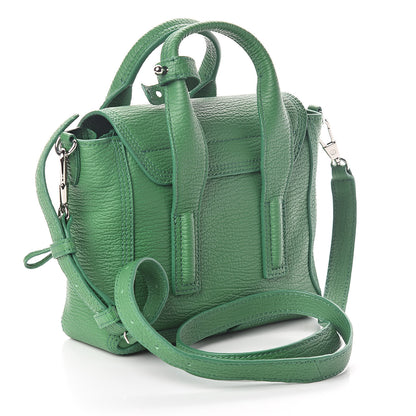 3.1 Phillip Lim 3.1 Textured Calfskin Mini Pashli Satchel Fern 3 of 9