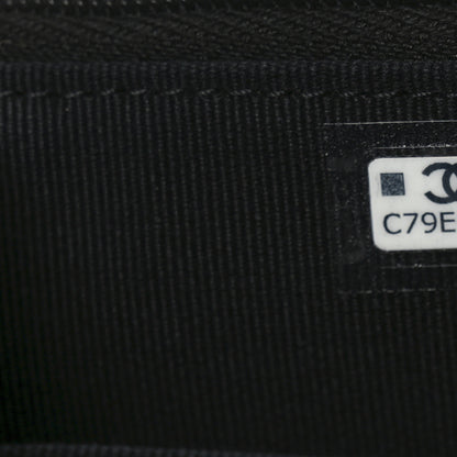 Chanel Caviar Quilted CC Glitter Flap Card Holder Black 7 of 8