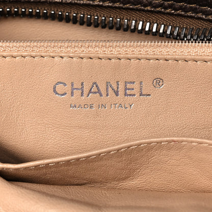 Chanel Metallic Deerskin Large Luxe Ligne Bowler Bronze 6 of 12