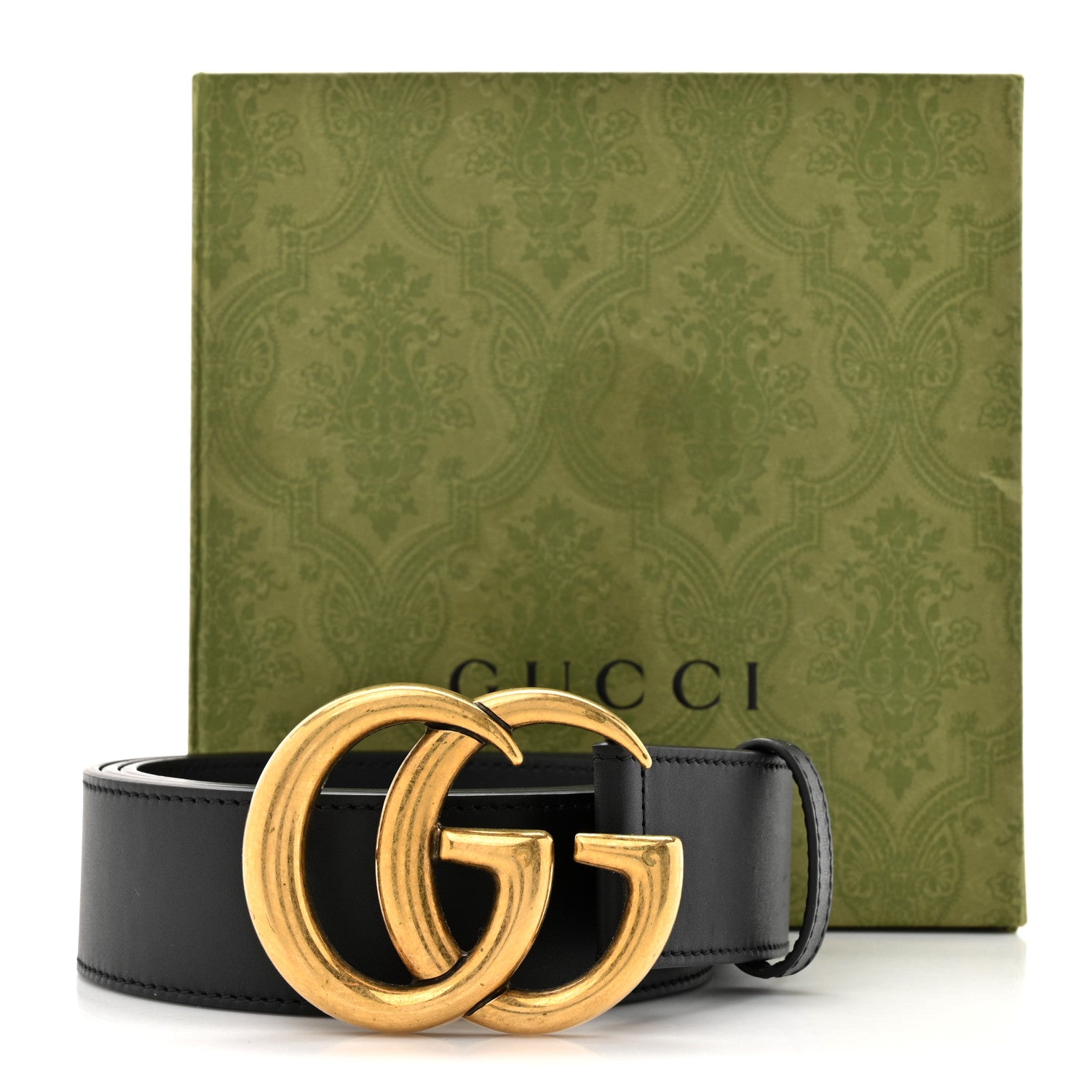 Gucci Calfskin Double G 40mm Belt 110 44 Black 5 of 5