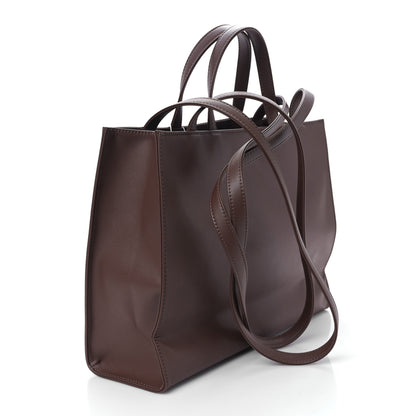 Telfar Vegan Leather Medium Shopping Bag Chocolate 3 of 8