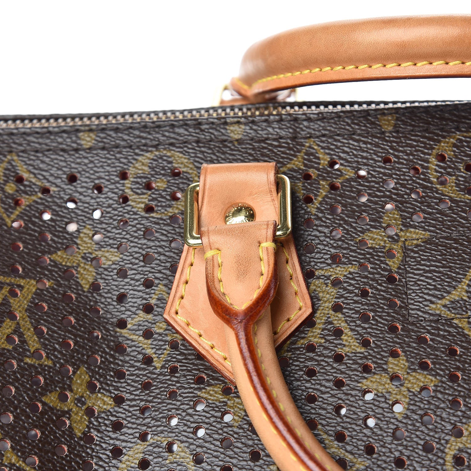 Louis Vuitton Monogram Perforated Speedy 30 Orange 20 of 27