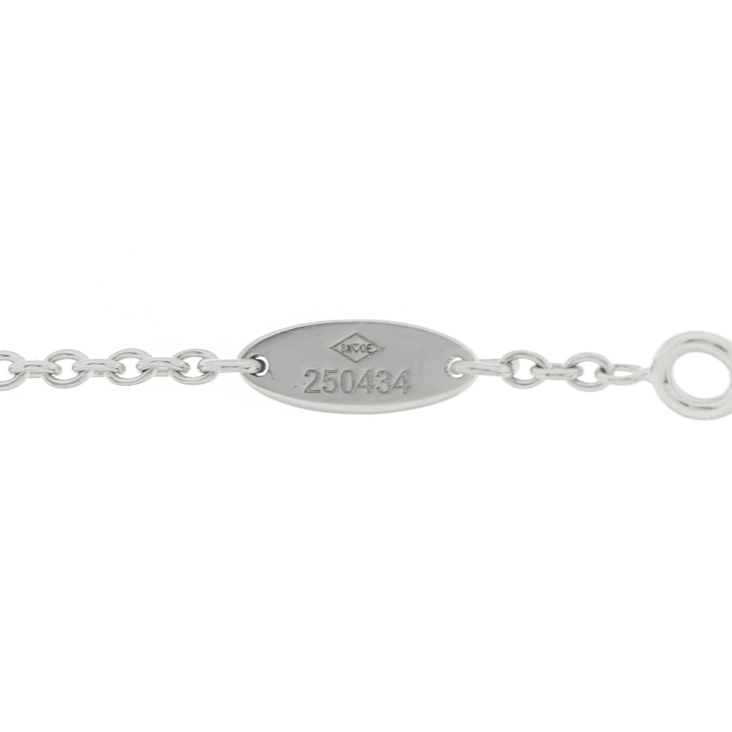 Christian Dior 18K White Gold Diamond Mother of Pearl Rose Des Vents Necklace 6 of 7