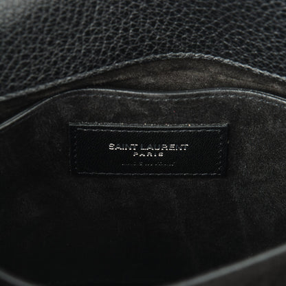 Saint Laurent Grained Calfskin Medium Monogram Sunset Black 6 of 6