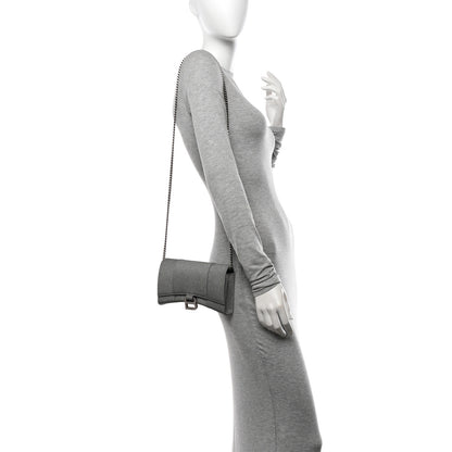 Balenciaga Glitter Fabric Hourglass Chain Bag Grey 2 of 9