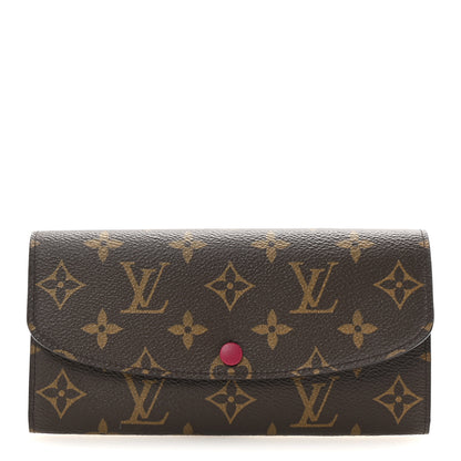 Louis Vuitton Monogram Emilie Wallet Fuchsia 1 of 7