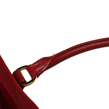 Prada Saffiano Lux Large Tote Fuoco 16 of 16